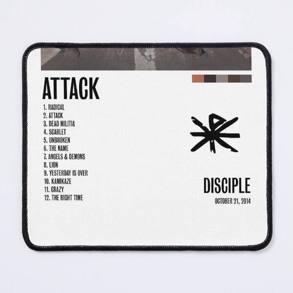 Item preview, Attack Album Tracklist Poster designed and sold by AndrewSkywalker.