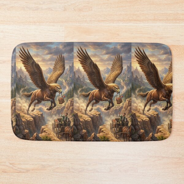 Item preview, Eagorse of the Golden Canyon | Epic Fantasy Hybrid Creature designed and sold by TreatLLC.