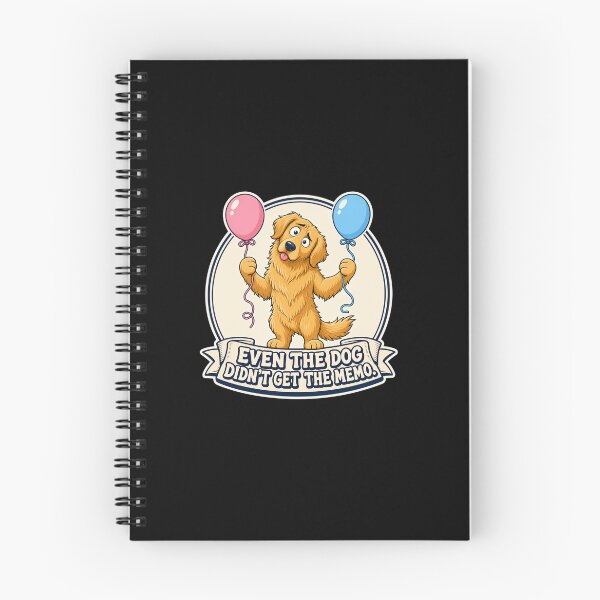 Item preview, Even the Dog Didn't Get the Memo Funny Gender Reveal Dog  designed and sold by freshwear design.