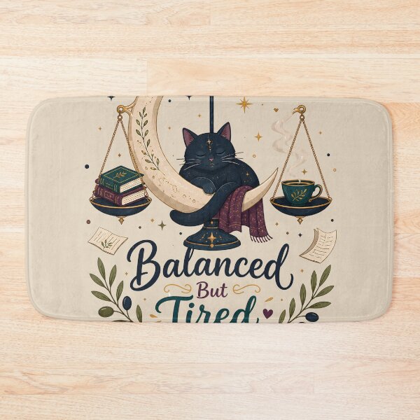 Item preview, Moon Balance Cat Cozy Faith Inspired Sticker designed and sold by Tharaazu.