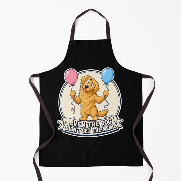 Item preview, Even the Dog Didn't Get the Memo Funny Gender Reveal Dog designed and sold by freshwear design.