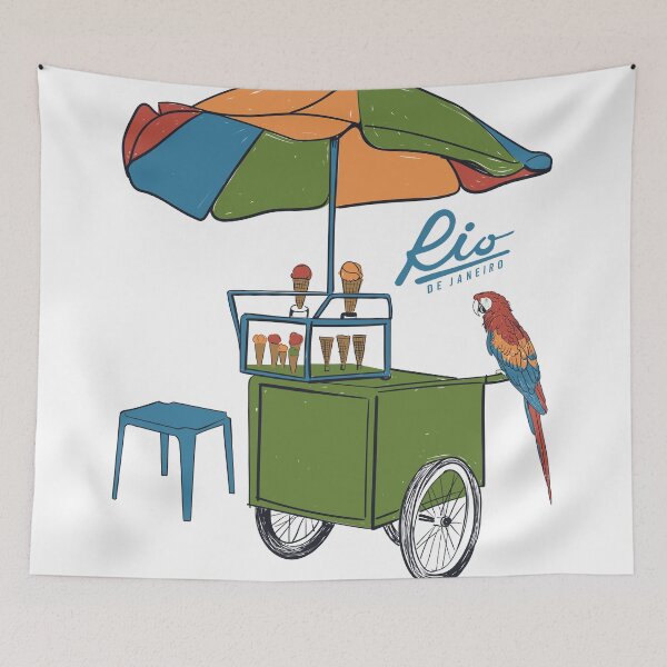 Item preview, Rio de Janeiro ice cream cart designed and sold by lost-designer.