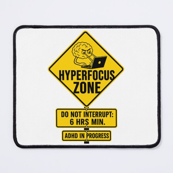 Item preview, Hyperfocus Don't Disturb Warning Sign ADHD Humor t-shirt designed and sold by Mosidrip.