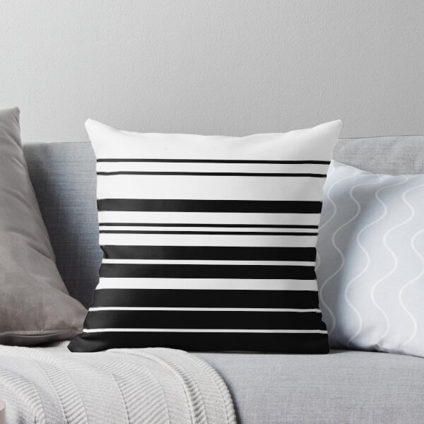 Item preview, Horizontal Stripes Black and White Minimalist Split Pattern designed and sold by DigitalArtx-com.