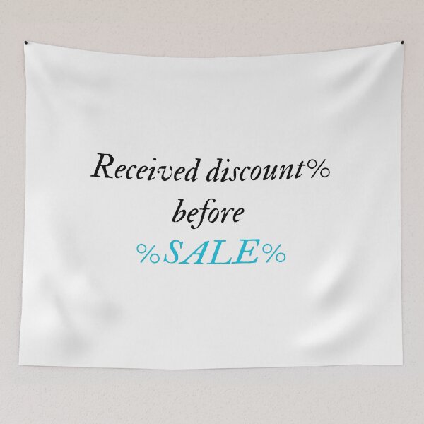 Item preview, Received discount% before %sale% designed and sold by ArtistTejal.