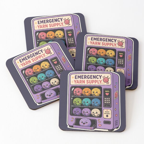 Item preview, Emergency Yarn Supply Cute Knitting Vending Machine designed and sold by SimplePoDesign.