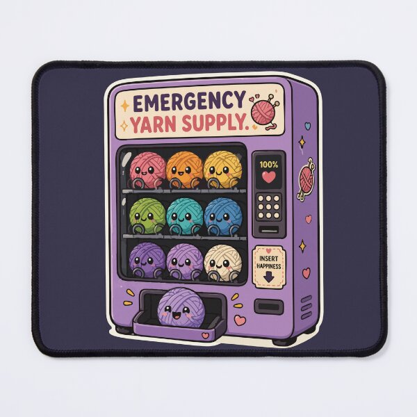 Item preview, Emergency Yarn Supply Cute Knitting Vending Machine designed and sold by SimplePoDesign.