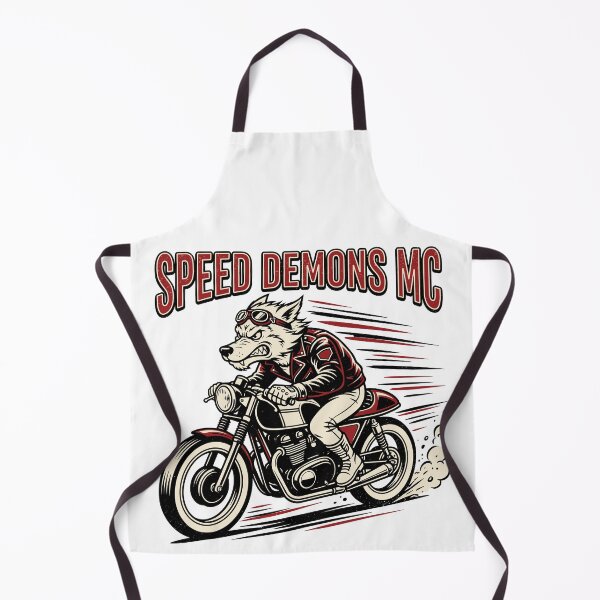 Item preview, Speed Demons MC Wolf Biker Vintage Motorcycle designed and sold by ArtTodayShop.
