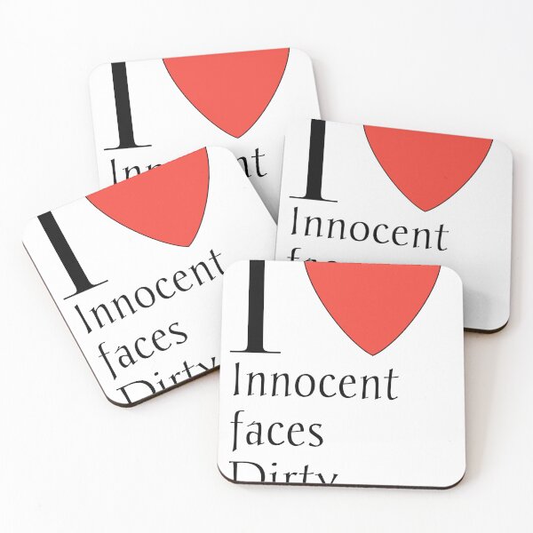 Item preview, I Love Innocent faces dirty minds design tshirt typo  designed and sold by Prism-Bubble.