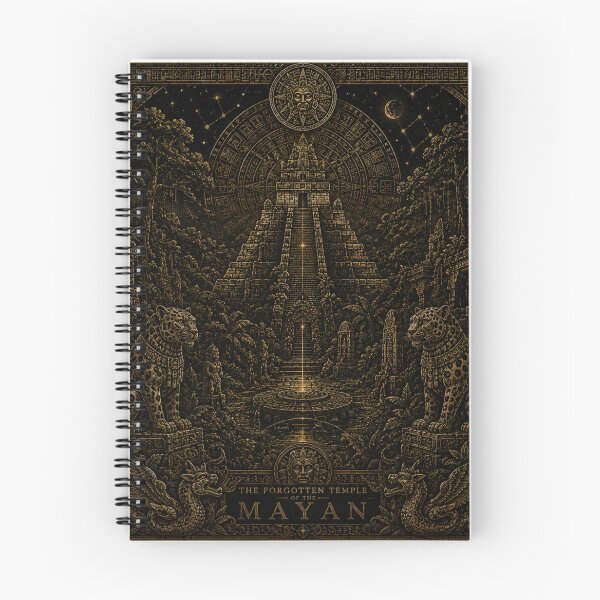 Item preview, Ancient Maya Dark Fantasy Temple designed and sold by PatternFly.