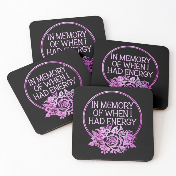 Item preview, In Memory Of When I Had Energy - Funny Sarcastic Exhaustion Floral Badge designed and sold by the-Z3nith.