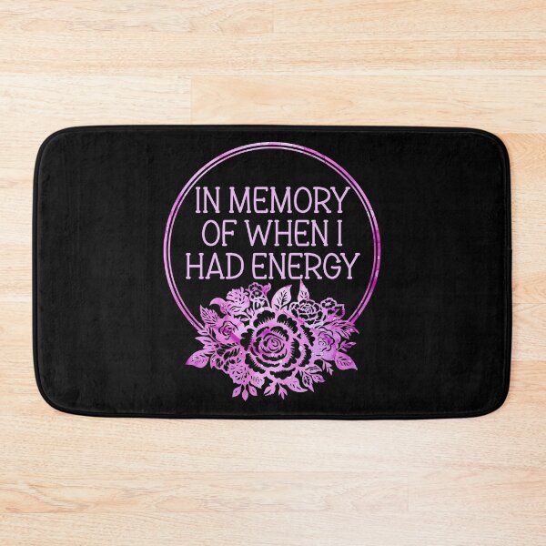 Item preview, In Memory Of When I Had Energy - Funny Sarcastic Exhaustion Floral Badge designed and sold by the-Z3nith.