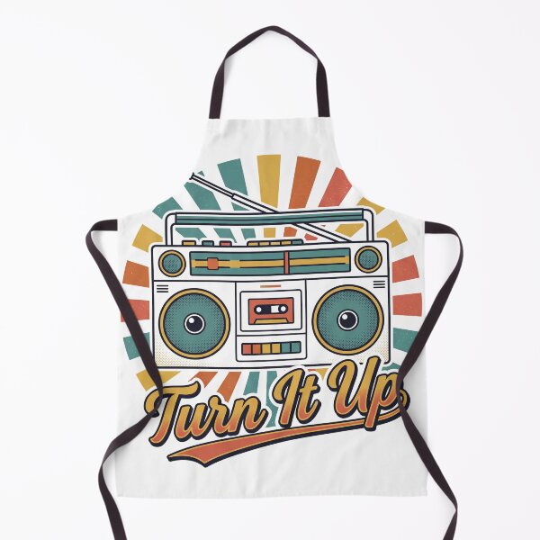 Item preview, Turn It Up Retro Boombox Design designed and sold by AImemeLab.