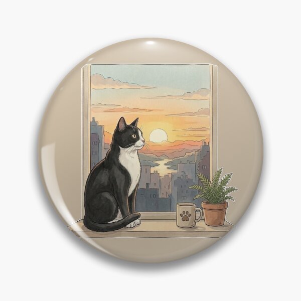 Item preview, Cat at the window designed and sold by snoWorkshop.