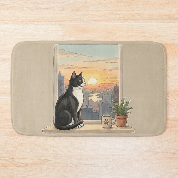 Item preview, Cat at the window designed and sold by snoWorkshop.