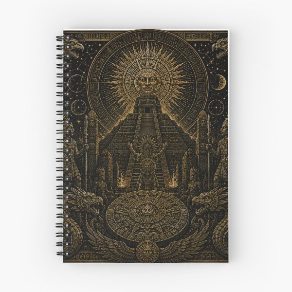 Item preview, Ancient Aztec Dark Fantasy Temple designed and sold by PatternFly.