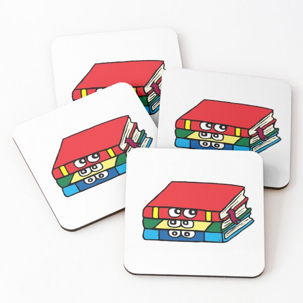 Item preview, Funny Reading Books Cartoon | Cute Stack of Books with Eyes Sticker designed and sold by MyxaART.