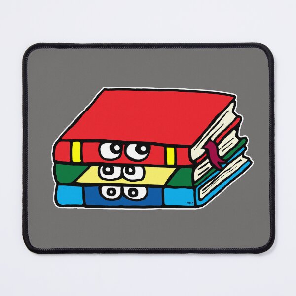 Item preview, Funny Reading Books Cartoon | Cute Stack of Books with Eyes Sticker designed and sold by MyxaART.