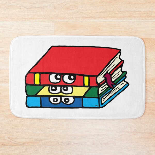 Item preview, Funny Reading Books Cartoon | Cute Stack of Books with Eyes Sticker designed and sold by MyxaART.