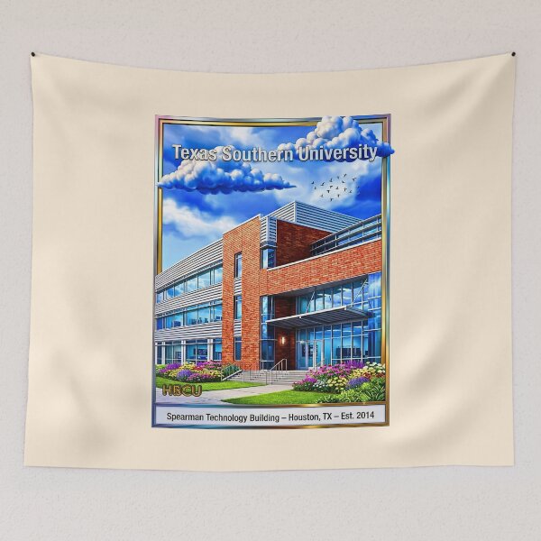 Item preview, Futuristic Academic Tech Building Vector Art designed and sold by EvergreenPark - Tee Studio.