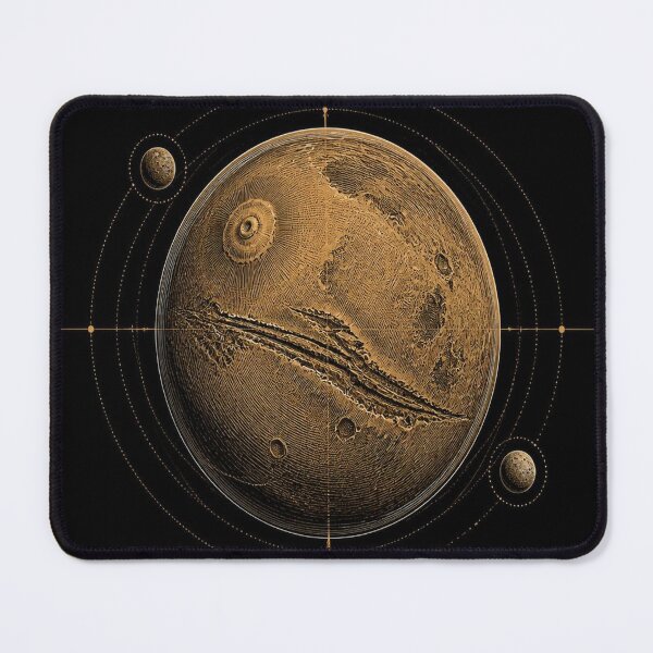 Item preview, Mars Dark Academia Astronomical Engraving designed and sold by SunnyDesign82.