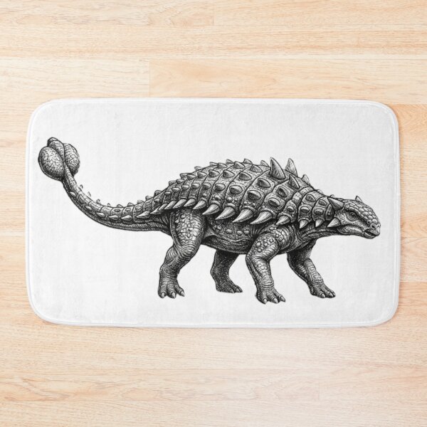 Item preview, Realistic high detail fine line ankylosaurus designed and sold by Minimalisticaly.