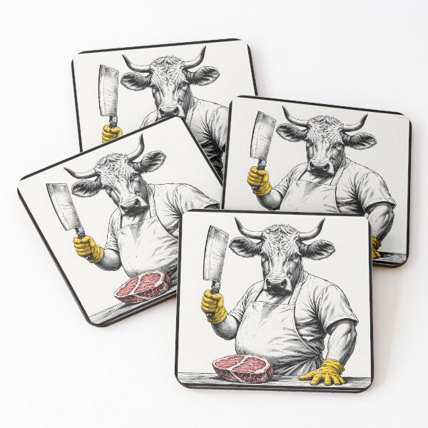 Item preview, The Butcher (Cow Version) designed and sold by DredMuunStudios.