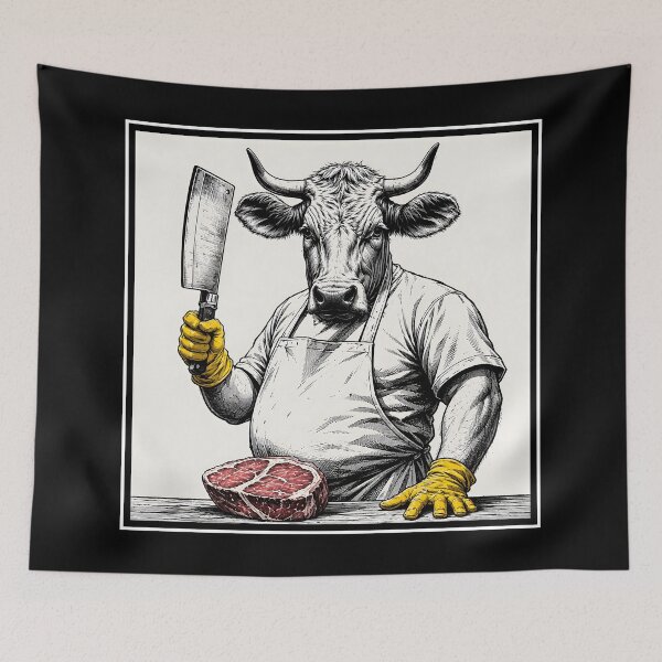 Item preview, The Butcher (Cow Version) designed and sold by DredMuunStudios.