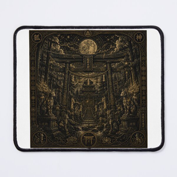 Item preview, Ancient Japan Dark Fantasy Shrine designed and sold by PatternFly.