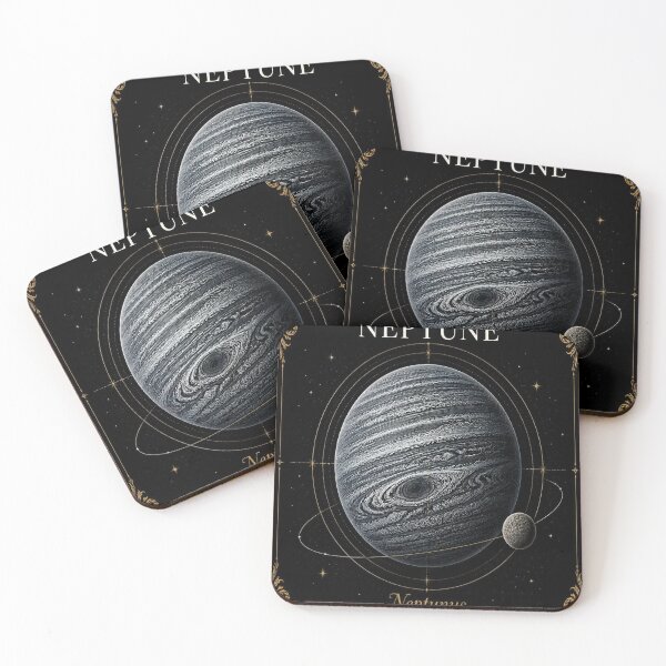 Item preview, Neptune Dark Academia Astronomical Engraving designed and sold by SunnyDesign82.