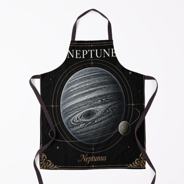 Aperçu de l'œuvre Neptune Dark Academia Astronomical Engraving créée et vendue par SunnyDesign82.