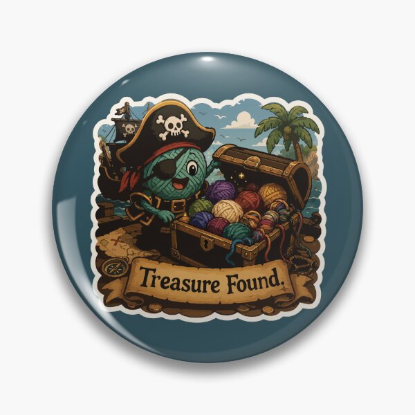 Item preview, Treasure Found Funny Pirate Yarn Crochet designed and sold by SimplePoDesign.