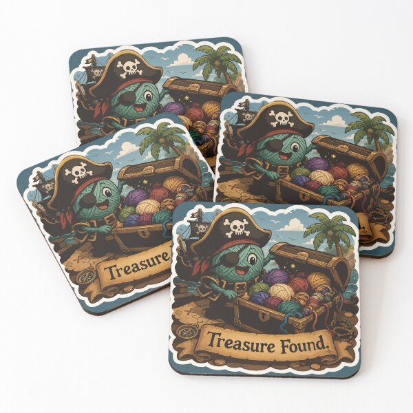 Item preview, Treasure Found Funny Pirate Yarn Crochet designed and sold by SimplePoDesign.