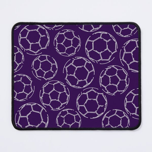 Item preview, white line art soccer sketch pattern designed and sold by katzdzynes.