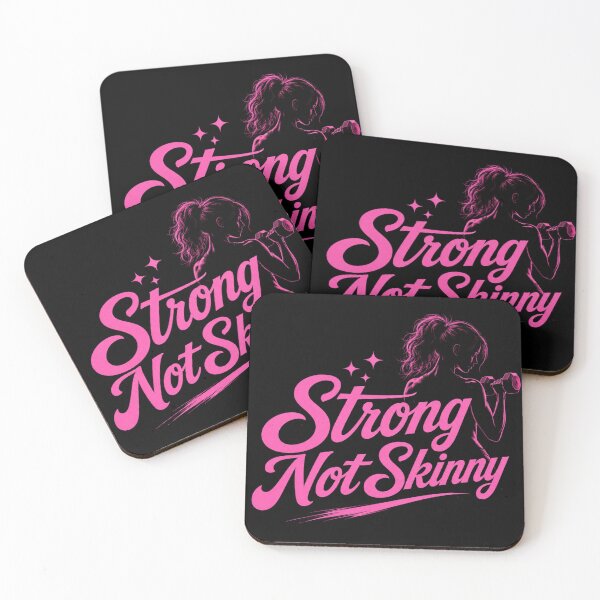 Item preview, Strong Not Skinny Gym Girl Quote: Funny Female Fitness Weightlifting T-Shirt designed and sold by Digistore1221.
