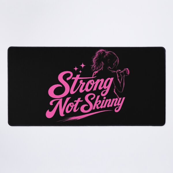 Item preview, Strong Not Skinny Gym Girl Quote: Funny Female Fitness Weightlifting T-Shirt designed and sold by Digistore1221.