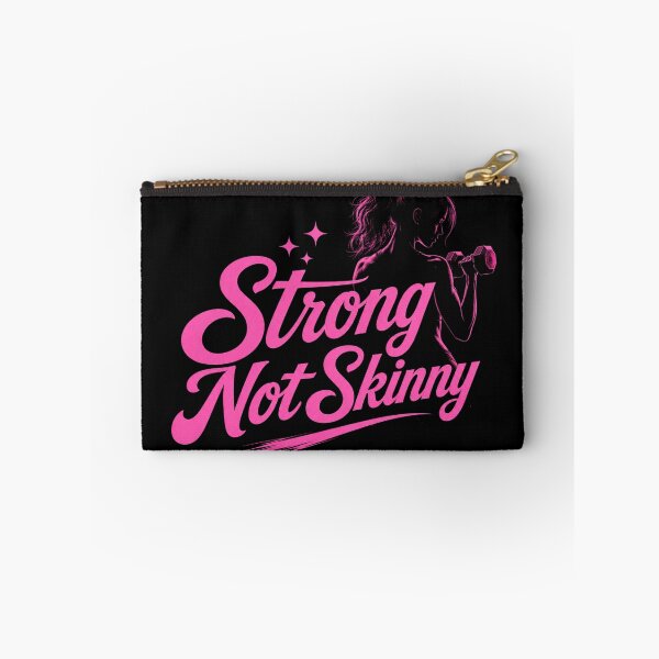 Item preview, Strong Not Skinny Gym Girl Quote: Funny Female Fitness Weightlifting T-Shirt designed and sold by Digistore1221.