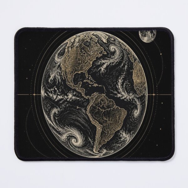 Item preview, Earth Dark Academia Astronomical Engraving designed and sold by SunnyDesign82.