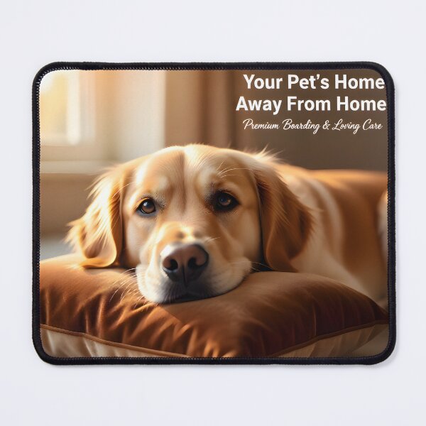 Item preview, Luxury Pet Boarding Suite: Premium Golden Retriever Dog Hotel Banner designed and sold by Creative-RE.
