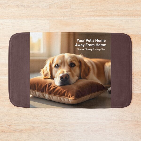Item preview, Luxury Pet Boarding Suite: Premium Golden Retriever Dog Hotel Banner designed and sold by Creative-RE.