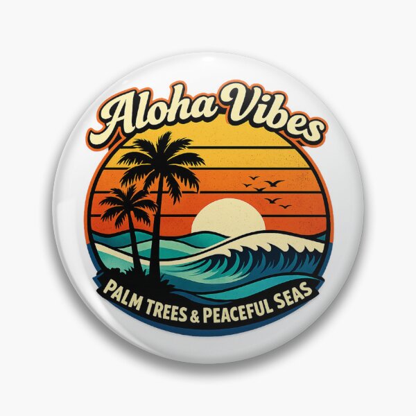 Item preview, Palm Trees & Peaceful Seas Aloha Vibes designed and sold by DPBTees70.