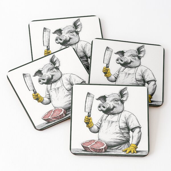 Aperçu de l'œuvre Le Boucher (Version Cochon) créée et vendue par DredMuunStudios.
