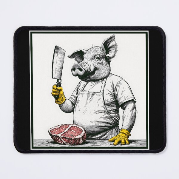 Item preview, The Butcher (Pig Version) designed and sold by DredMuunStudios.