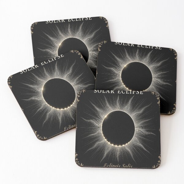 Item preview, Solar Eclipse Dark Academia Astronomical Engraving designed and sold by SunnyDesign82.