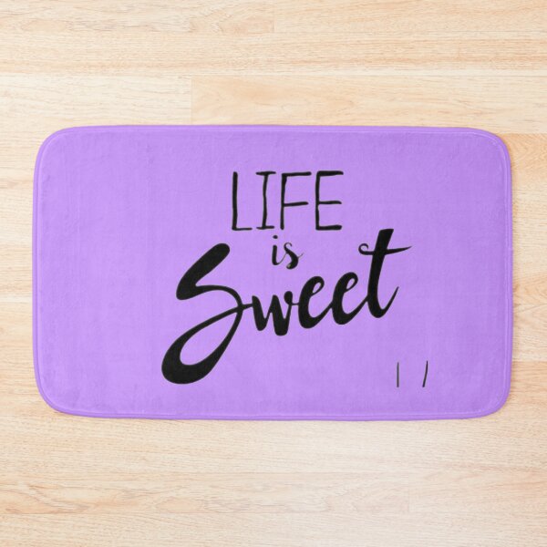 Item preview, Life Is Sweet Minimalist Black Typography - Elegant Quote Sticker designed and sold by Scro-Ciob-Shop.