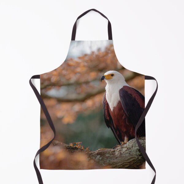 Item preview, African Fish Eagle at Golden Perch | Majestic Wildlife Bird Art designed and sold by TreatLLC.