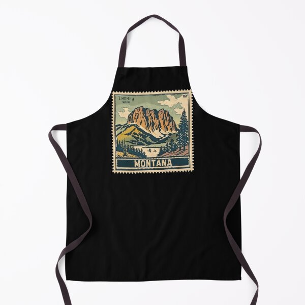 Item preview, Montana Vintage Postage Stamp - Mountain Lake designed and sold by tiigerdad.