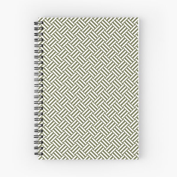Item preview, Olive And White Basket Weave Pattern designed and sold by pattern-archive.