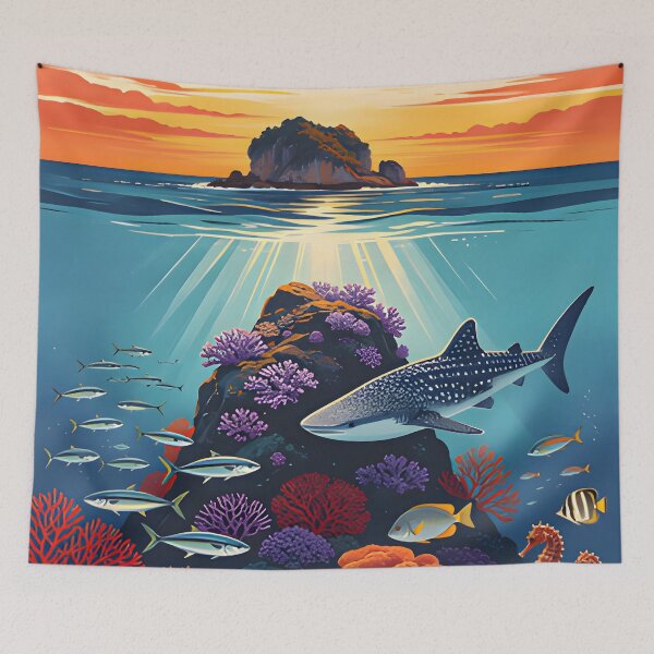 Item preview, Richelieu Rock Thailand Vintage Diving Poster designed and sold by Spirit of Siam.