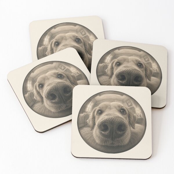 Item preview, Boop The Snoot Golden Retriever | Funny Fisheye Dog Portrait designed and sold by Safe Haven Pets.